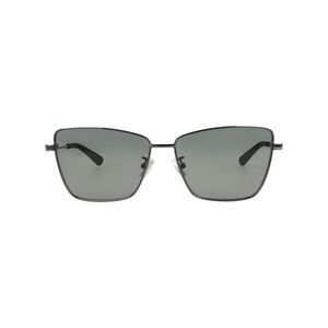Bottega Veneta Square-Frame Metal Sunglasses Silver Womens